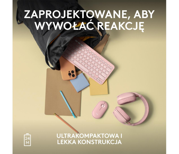 LOGITECH M350s 910-007014 różowa - 1172759 - zdjęcie 12